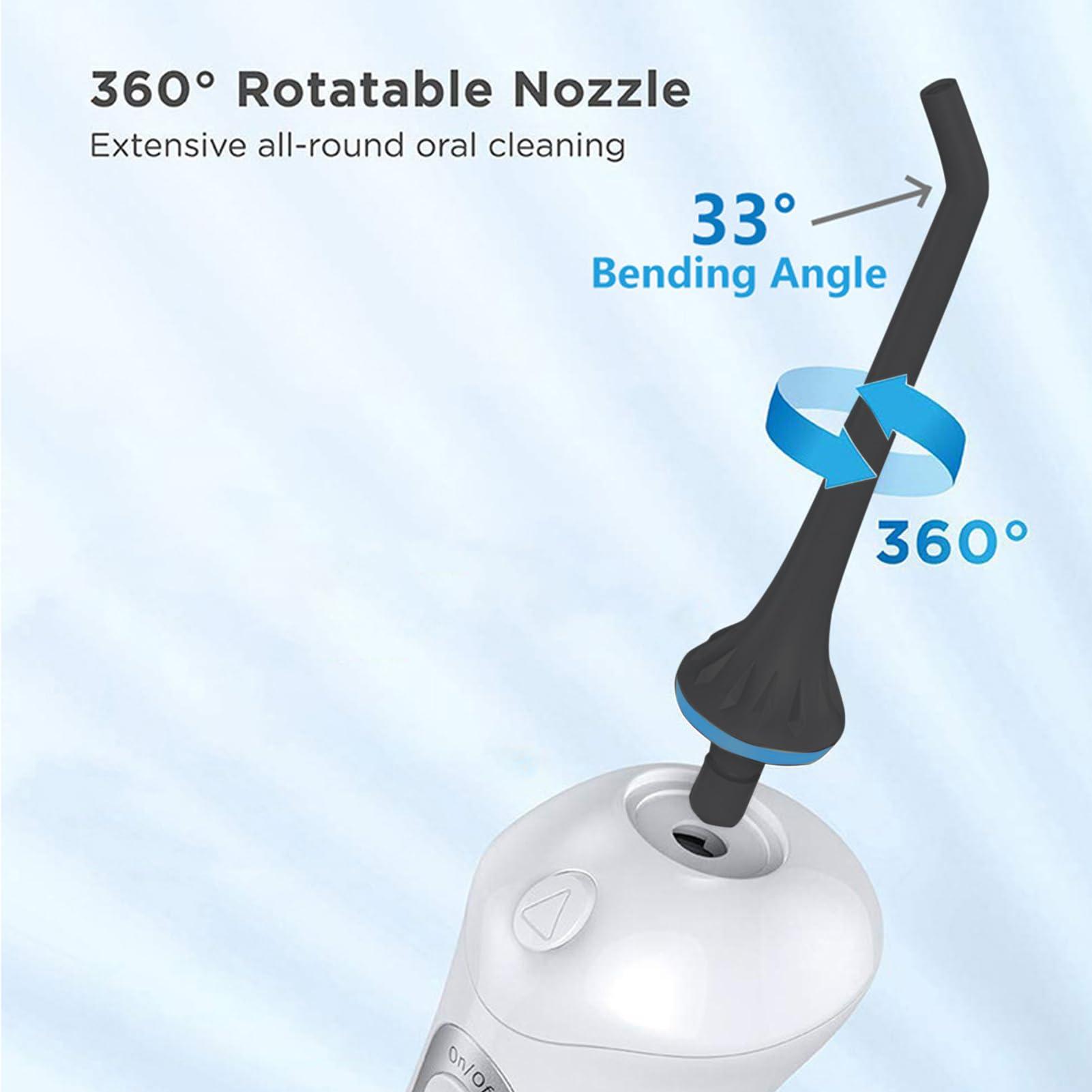 PDEEY Water Flosser Replacement Tips for Mospro, Nicwell, Nicefeel, INSMART, Oralfree, Jet Nozzel Black 3 PCS