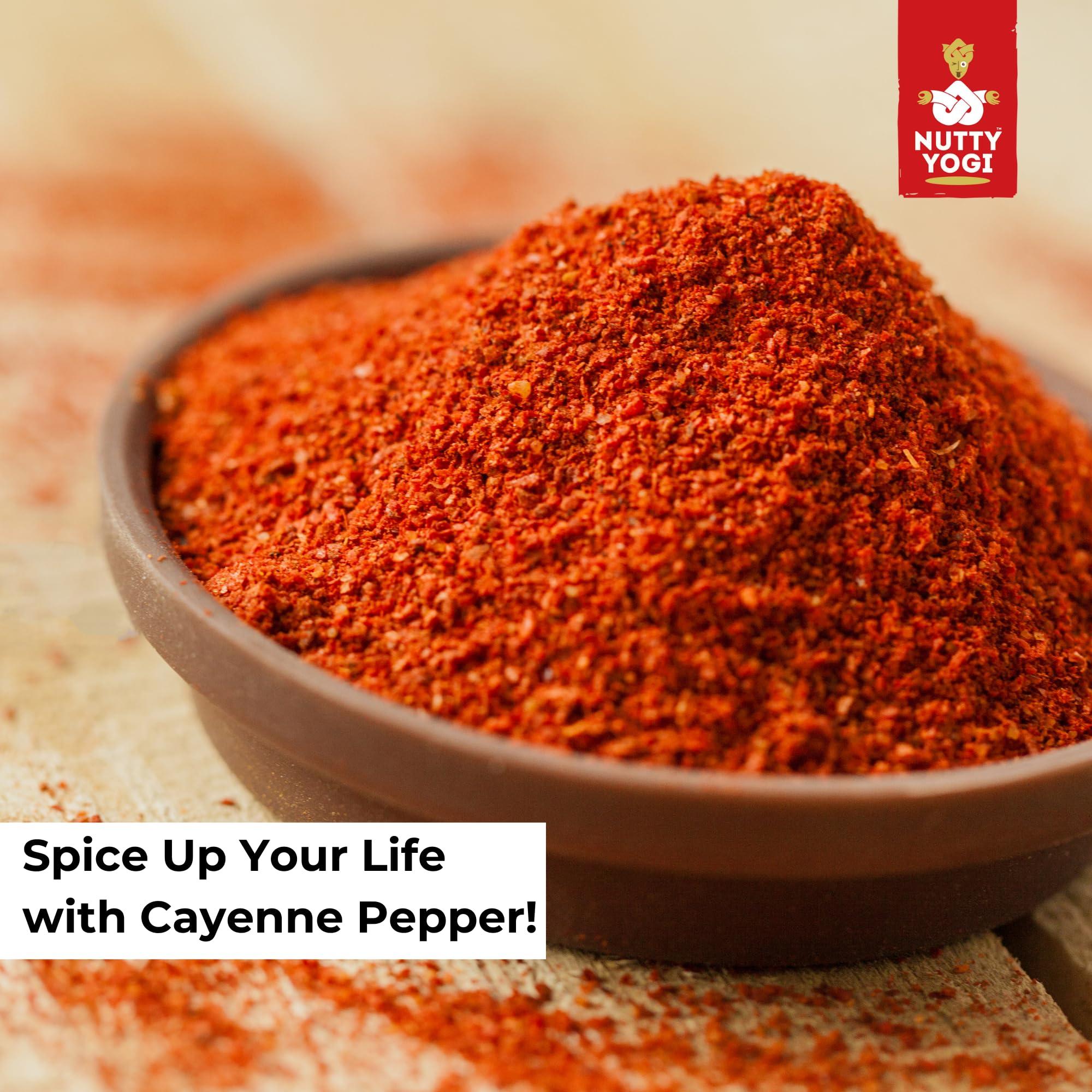 NUTTY YOGI NUTTY YOGI CAYENNE PEPPER | No Artificial Colors | No Preservatives|Perfect for Cooking|Maintain a healthy weight| 50gm