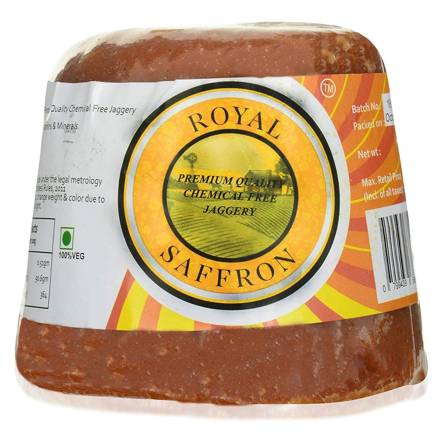 Royal Saffron Royal Saffron Chemical Free Jaggery Cubes 900g Natural Jaggery 100% Pure And Natural Gur 900 Grams pack