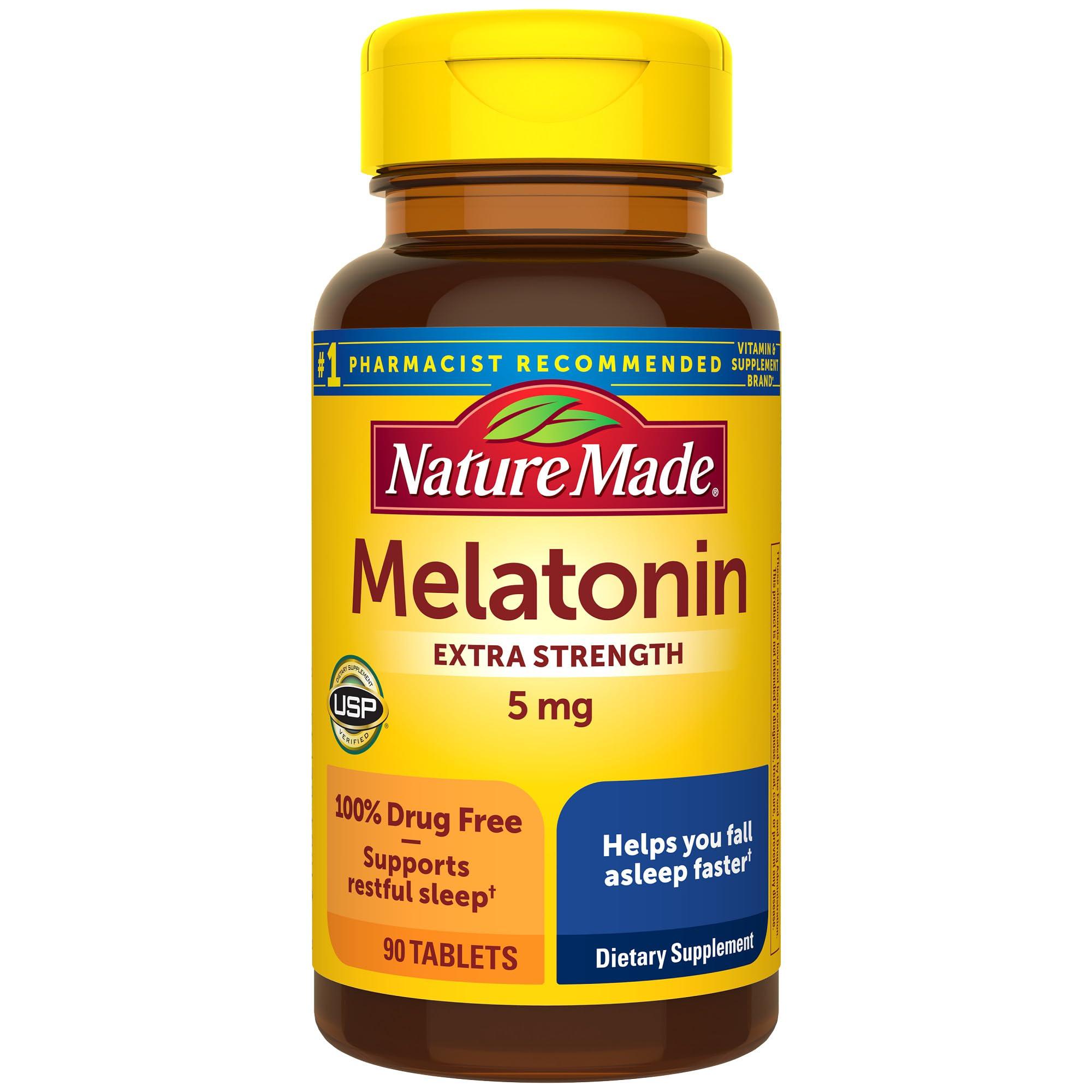 Nature Made Nature Made Melatonin Tablets, 5 Mg, 90 Count