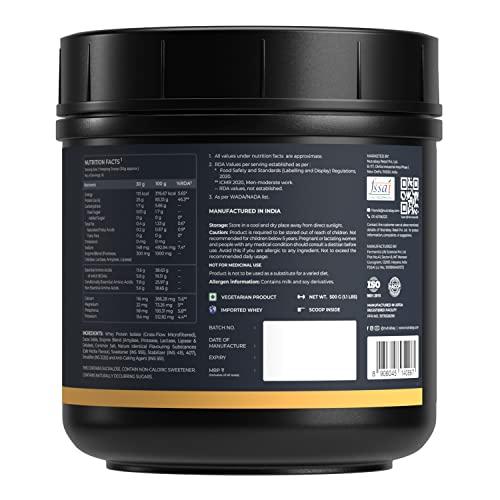 Nutrabay Nutrabay Gold 100% Whey Protein Isolate with Digestive Enzymes - 25g Protein, 5.8g BCAA, 4.3g Glutamic Acid - 500g, Café Mocha