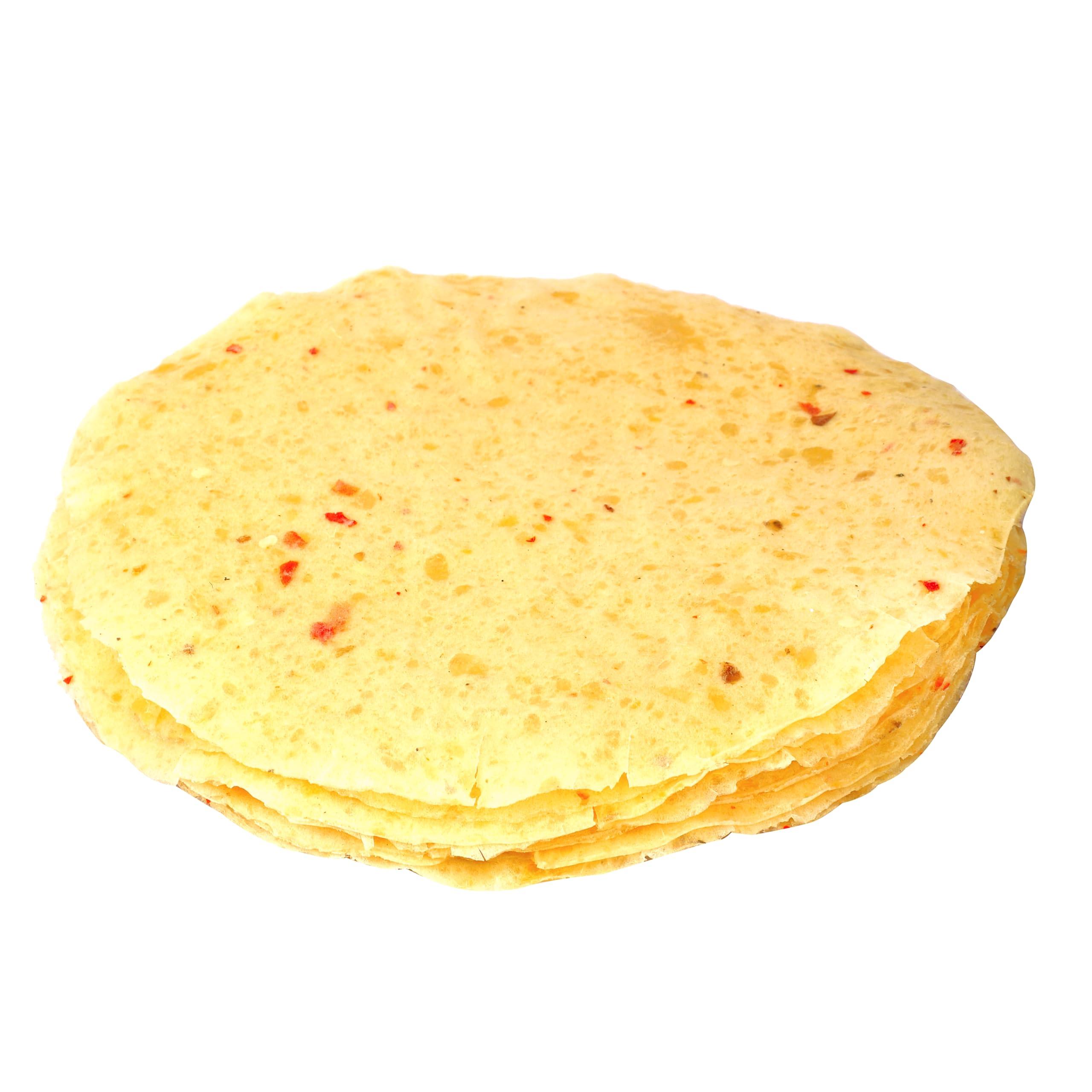 Banarasi Aloo Papad Banarasi Aloo Papad Potato Papad Red Chilli/Lal Mirch 250Gms | Handmade | Ready To Cook | 100% Vegetarian Indian Namkeen Snack | Crunchy Red Chilli Potato Papad