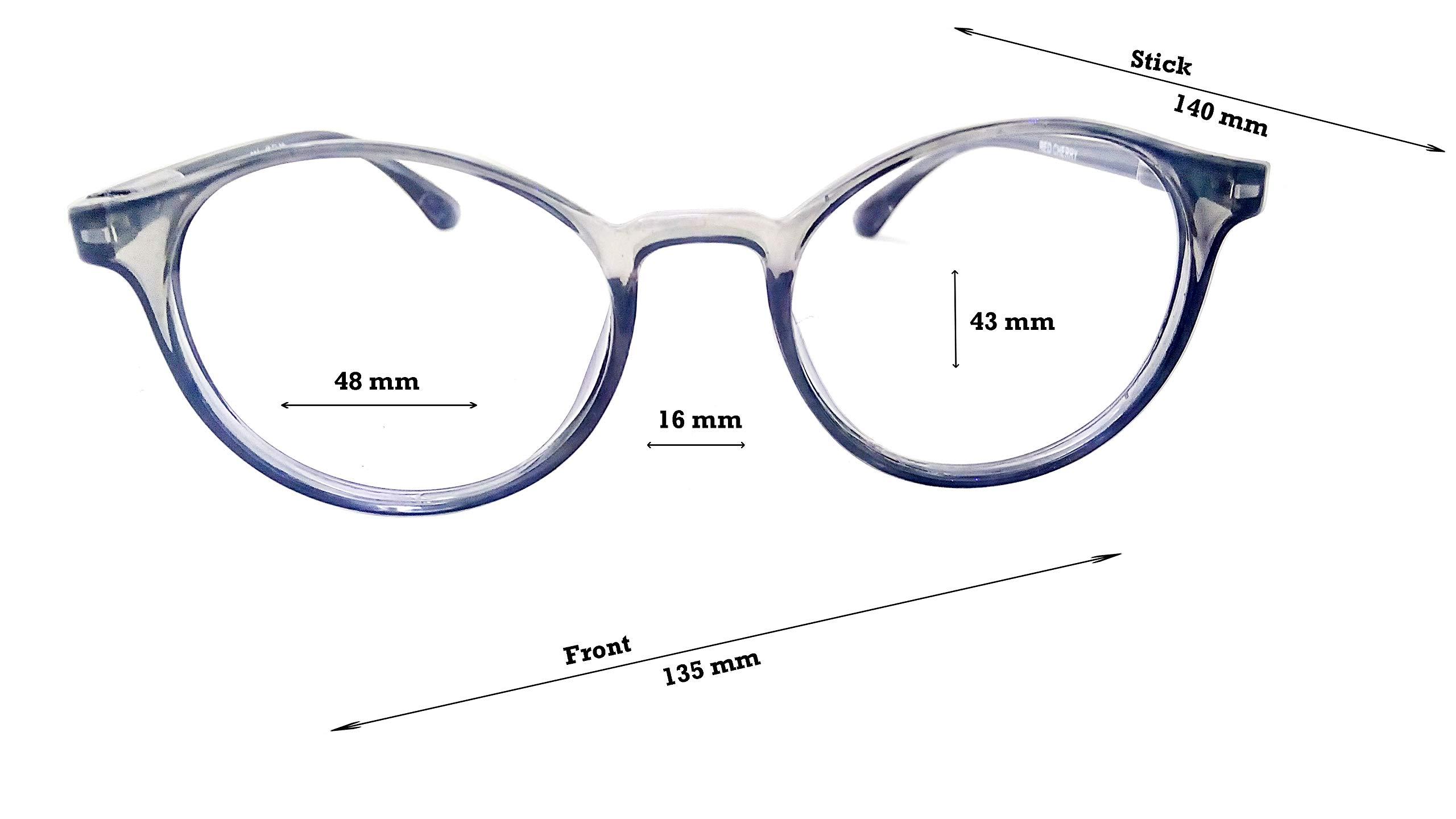 N Specs N Specs Anti Reflective Glasses Grey Coloured TR Fully Light Weight Ovel Type Unisex Frame With Zero Power Reflection Free Computer Glasses (Green Anti Reflected Glass)