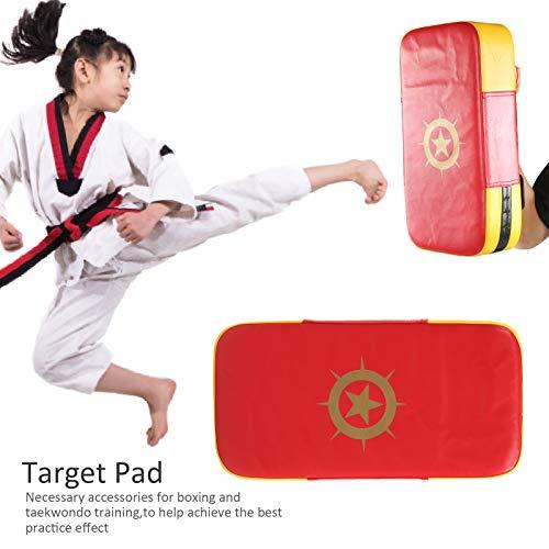 HUADM Target Pad, Wear Resistance PU Leather Takwondo Target, Taekwondo Kick Pad, Kick Punching Pad, High Density Tear Resistant for Home Daily Training