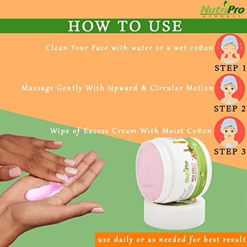 NUTRIPRO NutriPro Fruit Massage Cream With Massager | Extract With Bees Wax,Almond Oil & Apple Extract, 150 GM