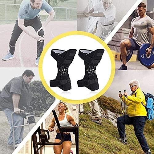 Grofilo Grofilo Joint Support Knee Pads Recovery Brace - Non-Slip Pain Relief Knee Lift Leg Band - Protective Sports Knee Stabilizer Pads Rebound Spring Force Knee Power Enhancer Booster