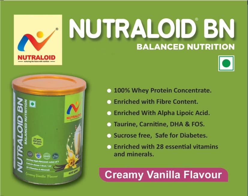 NUTRALOID NUTRALOID BN (Balanced Nutrition) Creamy Vanilla Flavour (400 gm)
