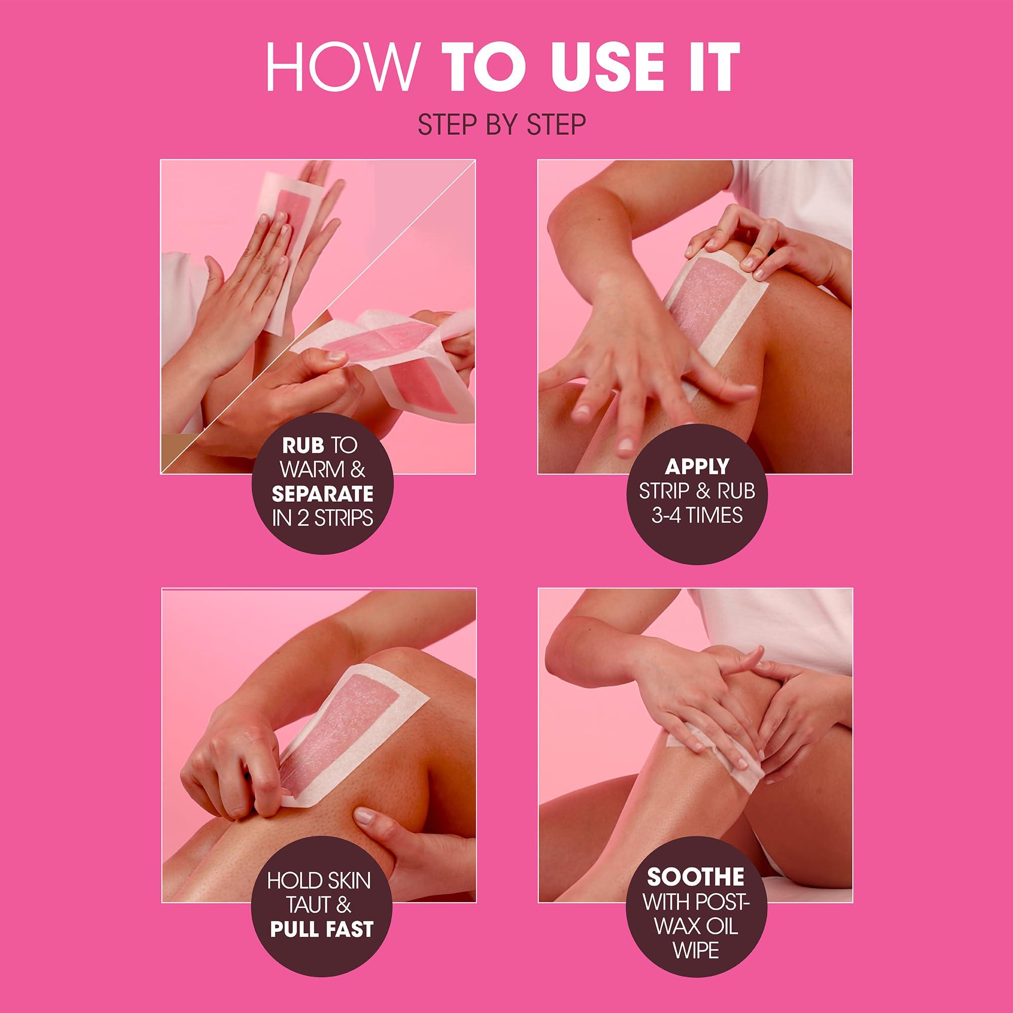 NAD'S NAD'S Nads Hair Removal Body Wax Strips for Sensitive Skin Strips - Pack of 28 Strips