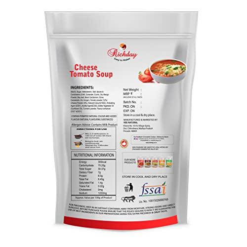 Richday Richday Cheese Tomato Instant Fresh Healthy Veg Soup Powder Premix Packet, Easy to Prepare(Pack of 1, 500 g)