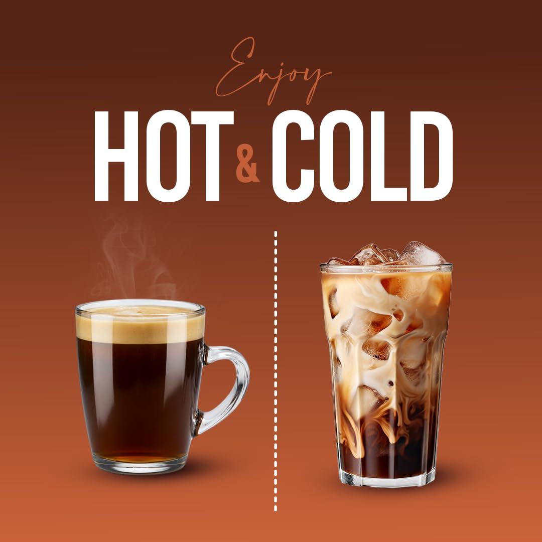 BREW SAGA BREWSAGA Italian Espresso Instant Coffee | 100% Arabica | Freeze-Dried | Flavoured Coffee | No Added Sugar | Makes 30 Cups | 60 Gram