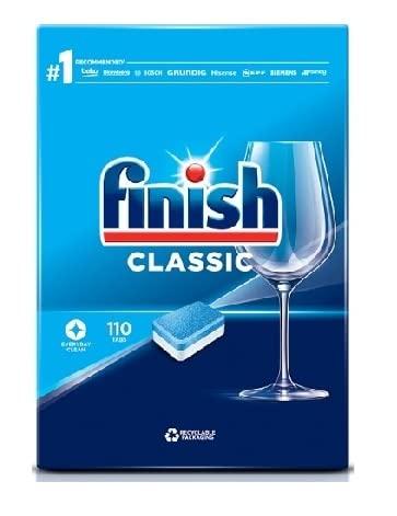 Finish Finish Dishwasher Powerball Classic - 110 Tablets & Dishwasher Salt 1 KG Combo