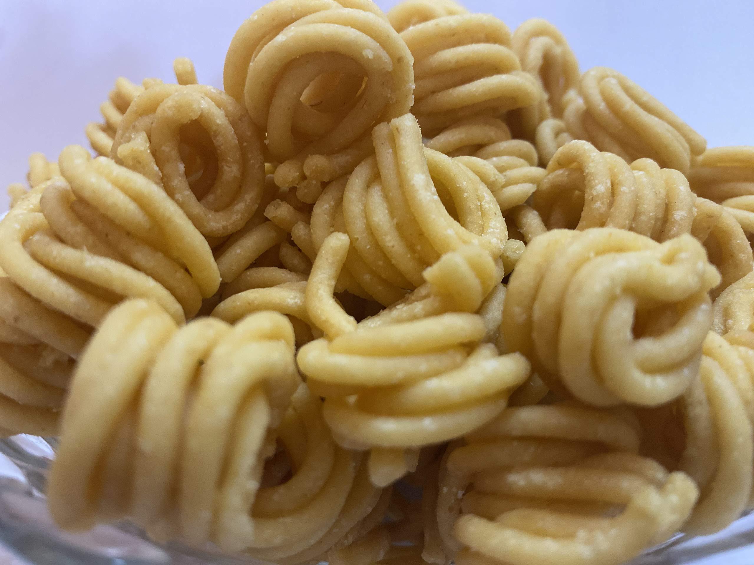 WORTH 2 DEAL Worth2Deal Kerala Special Rice \'Mini\' Chakli (Mini Ari Murukku), Tea Time Snack for All Season - 500gm