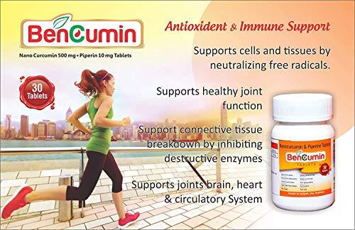 Bencumin Bencumin Nanocurcumin & Piperine tablets (Pack of 5)