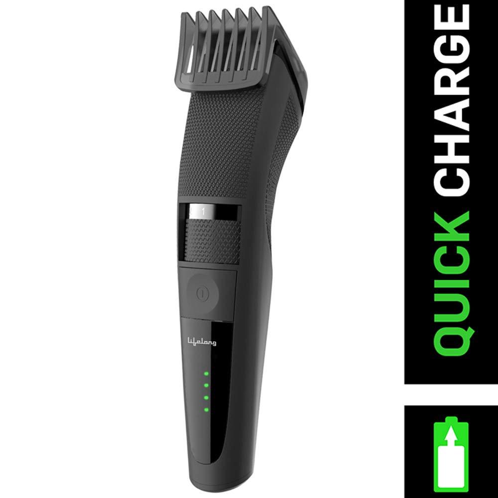 Lifelong Lifelong Beard Trimmer|Quick Charge (2 Hours)|Runtime: 60 Min|20 Length Settings|Cordless|USB Charging (LLPCM07) & LLPCM03 Rechargeable Nose & Ear Trimmer; 40 Minutes Runtime - Grooming Combo