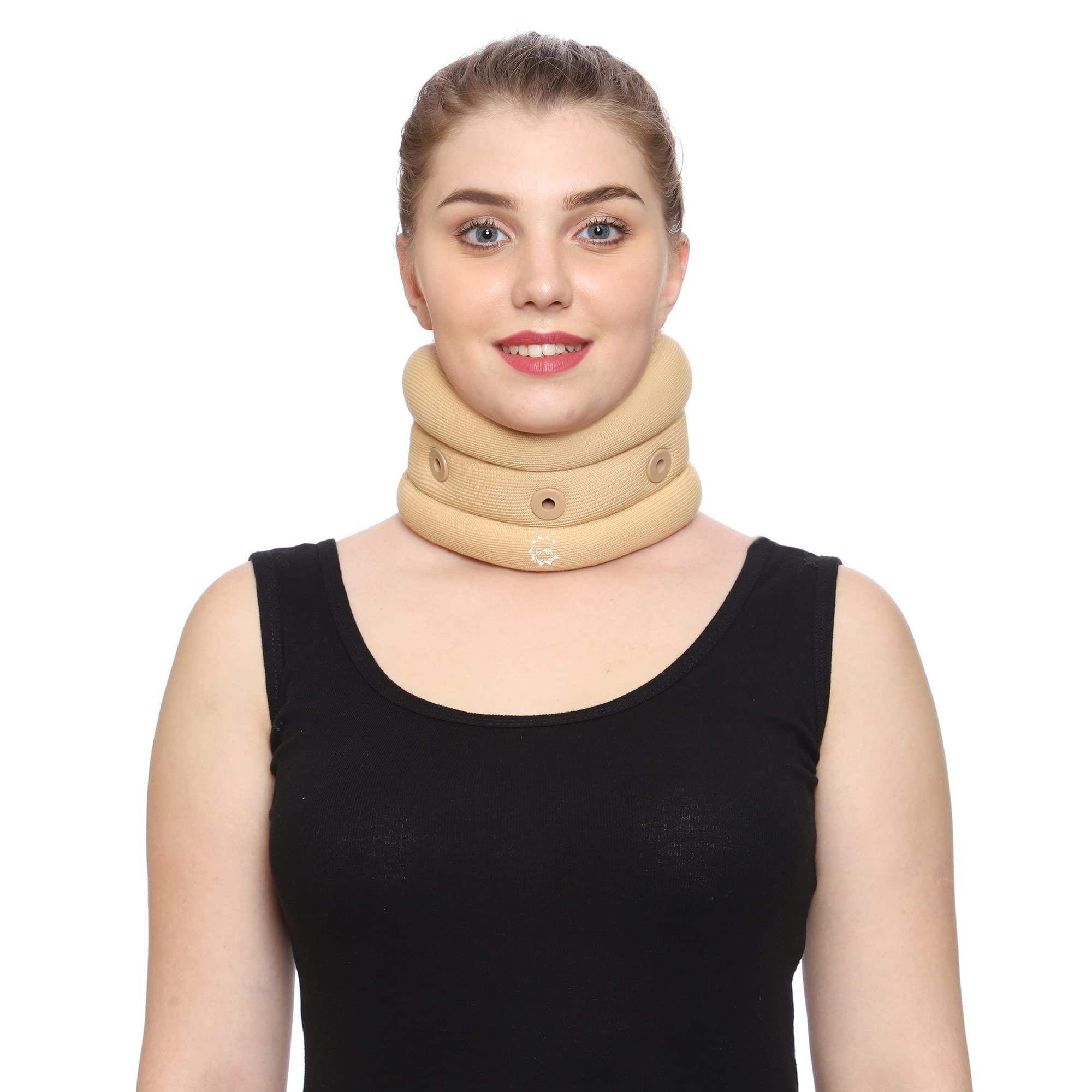 GHK GHK H15 Cervical Collar Soft for Neck Support, Small Unisex Skin Colour