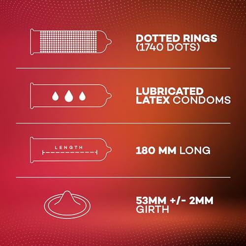 Manforce Manforce Combo - Xotic Chocolate & Litchi Flavoured | 20 pcs |Extra Dotted, Contoured, & Lubricated Latex Condoms