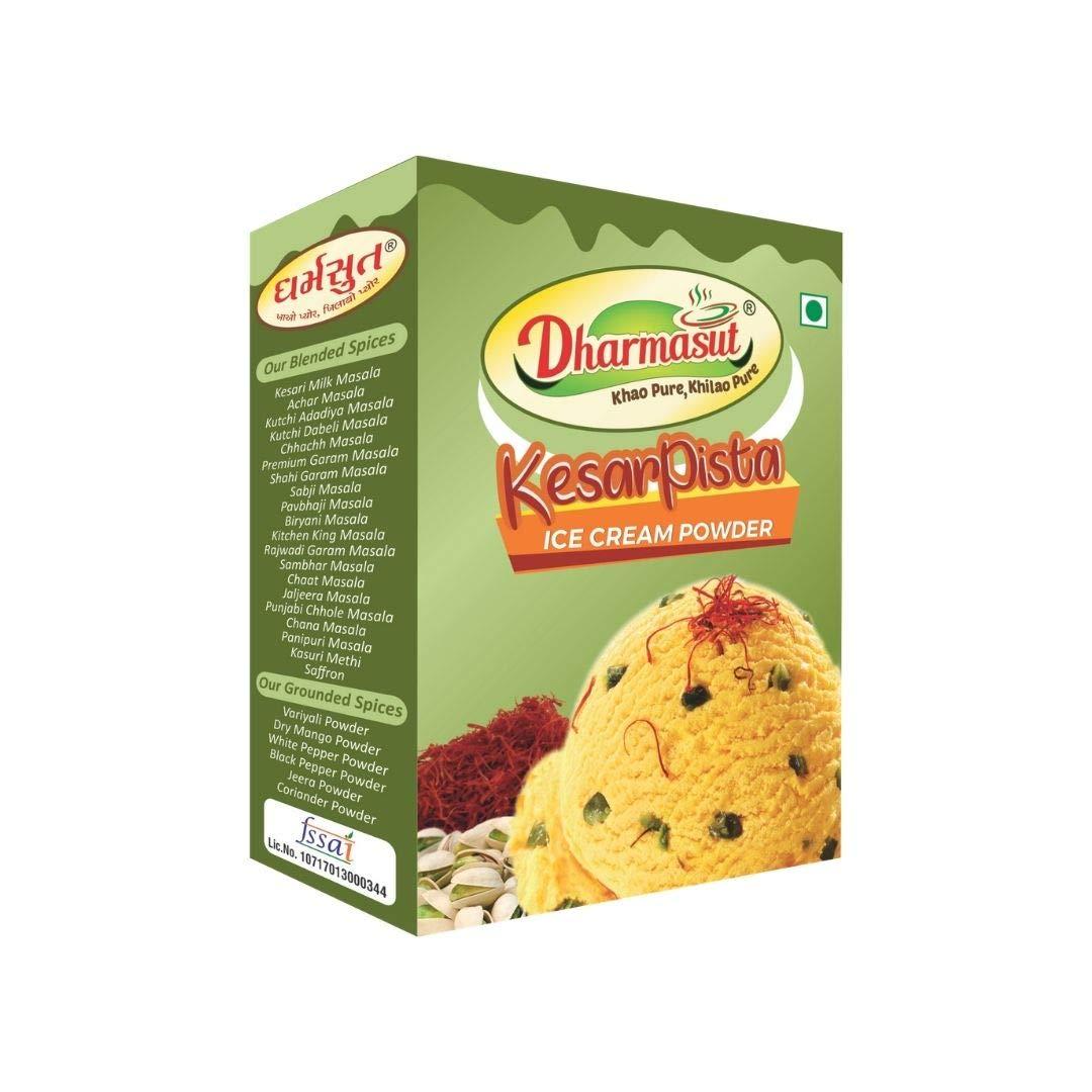 DHARMASUT DHARMASUT Kesar Pista + Mango + Butter Scotch + Chocolate + Vanilla Ice Cream Powder | Pack of 5 | 500 gm
