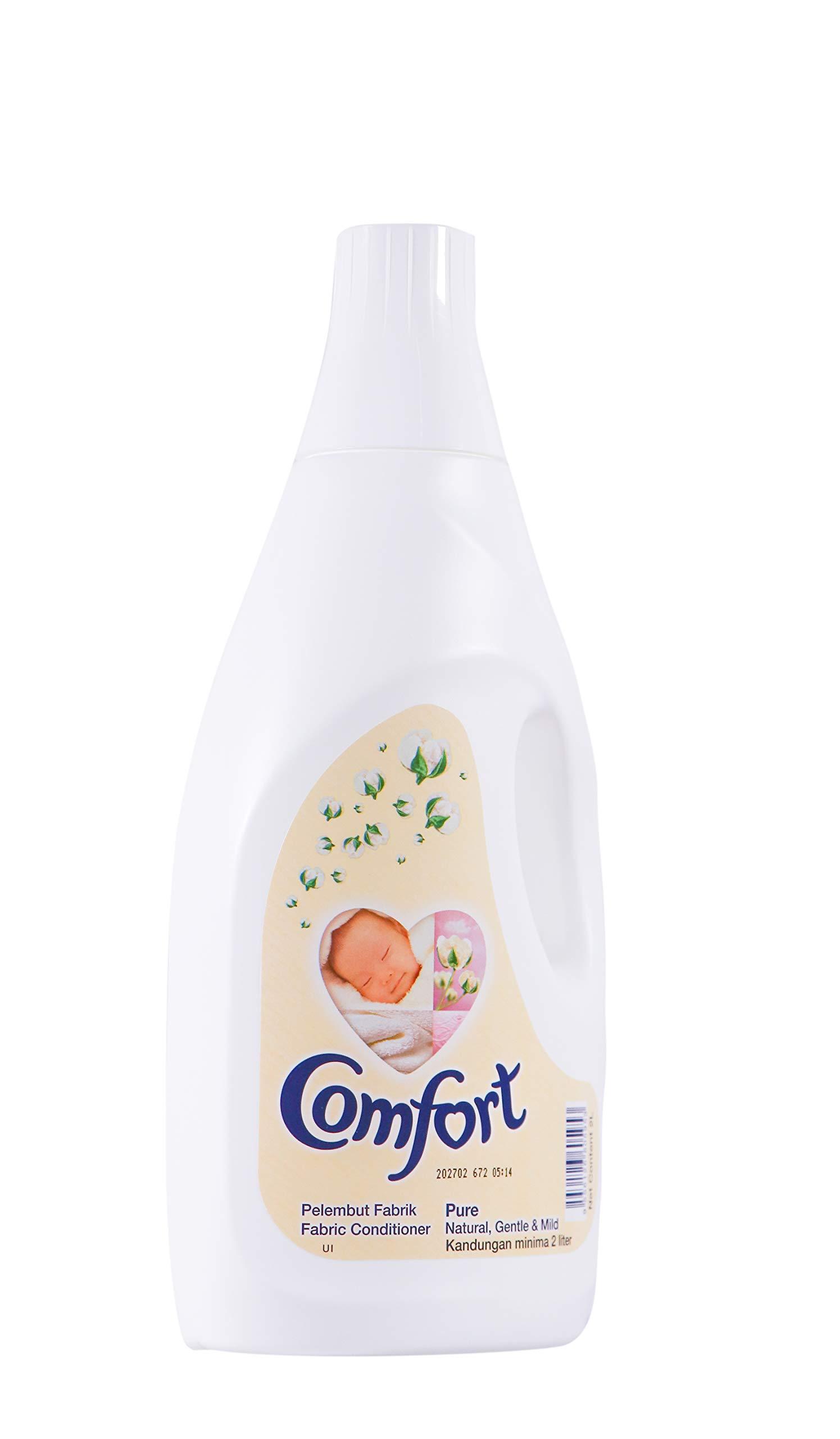 Comfort Comfort Pure Natural, Gentle and Mild Kandungan minima 2 litre Fabric Conditioner(Imported Pelembut Fabrik), Liquid