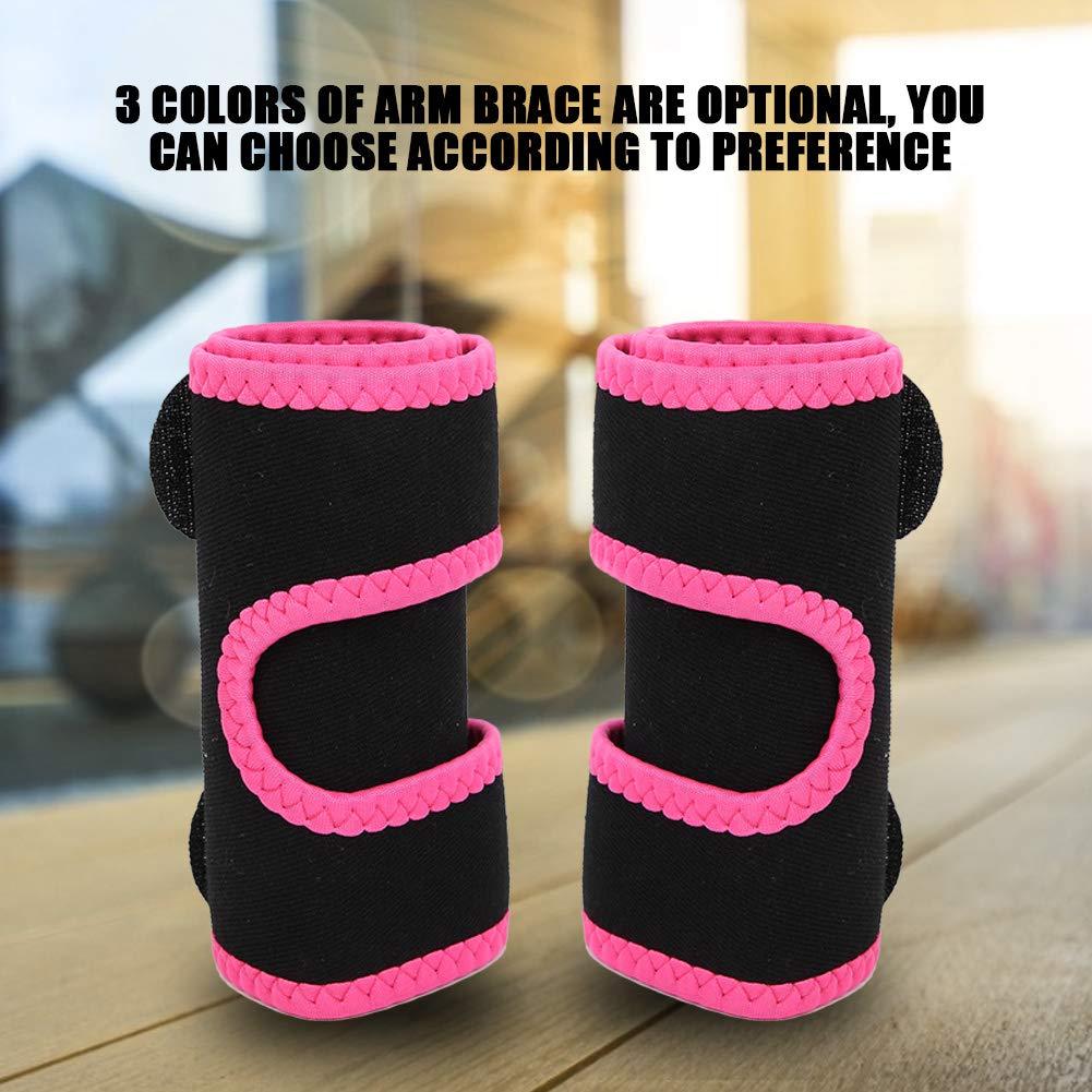 ZJchao ZJchao Arm Trimmers Pair Weight Loss Slimmer Wraps, Men & Women Weight Loss Upper Arm Shaper Neoprene Gym Exercise Compression Bands Fast Fat Burning (red)