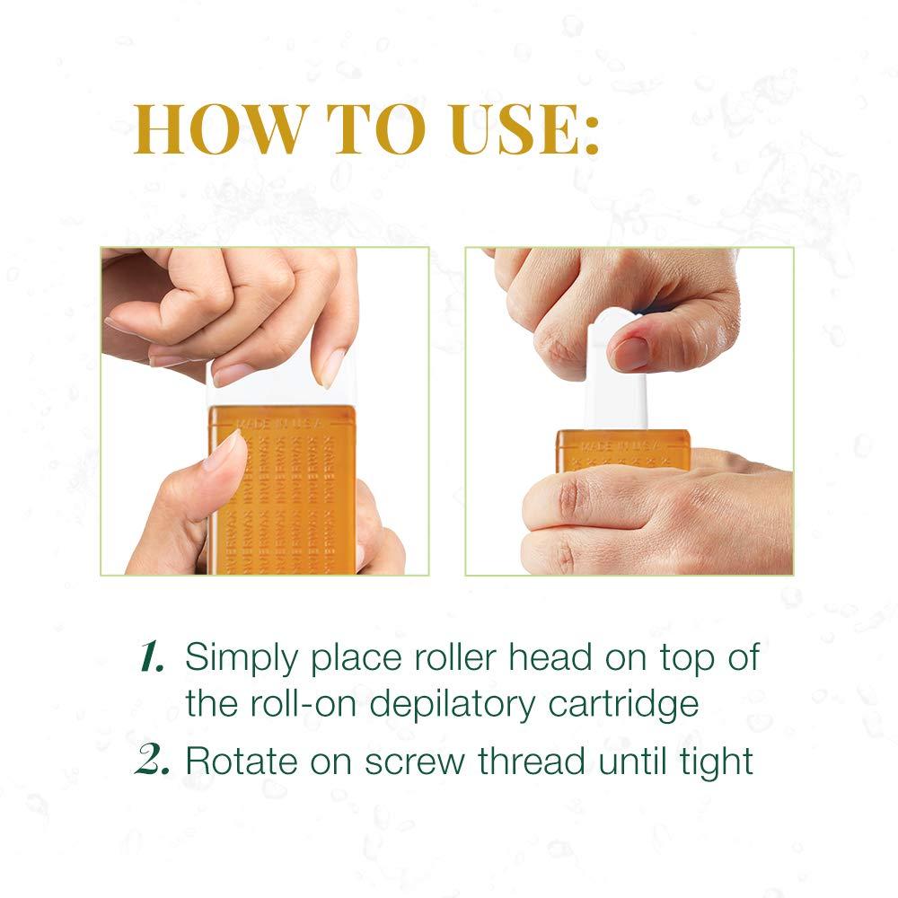 Clean + Easy Clean + Easy Medium Roller head, Bikini Roll-on Waxing System, 3-Pack