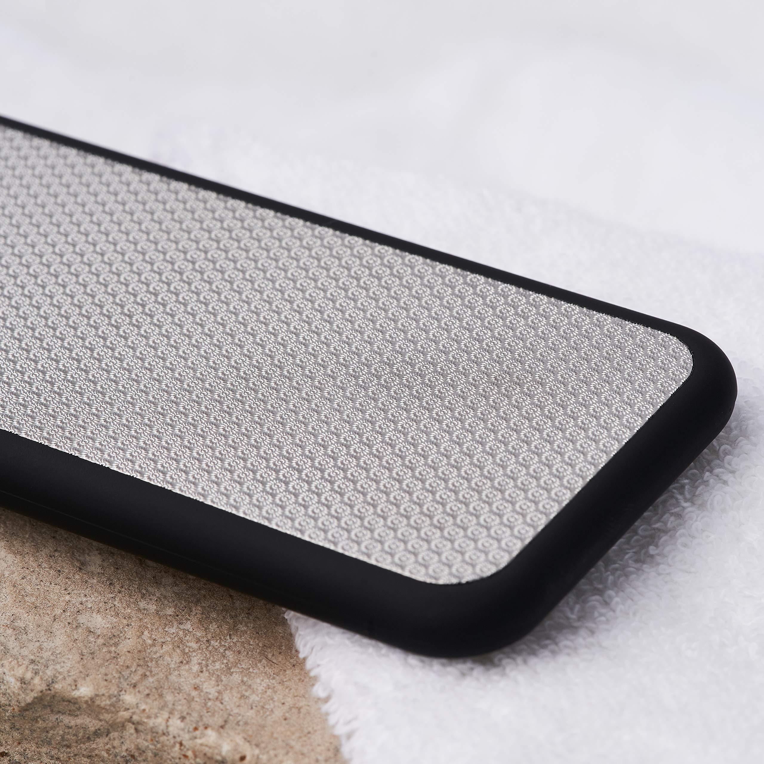 DYNESSE DYNESSE Next Generation Laser-Sharp Pedicure Foot File. Callus Remover for Feet. Foot Scrubber with Ergonomic Design. Stainless Steel Foot Exfoliator for Spa and Pedicure. Pumice Stone for Feet.