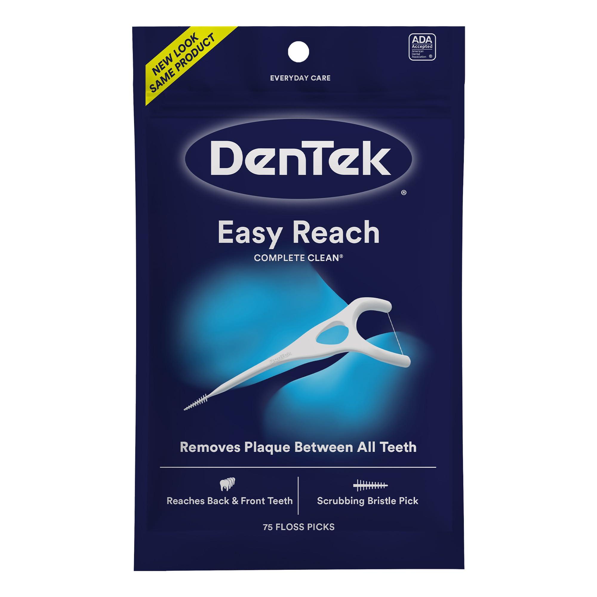 DenTek DenTek Complete Clean Easy Reach Floss Picks, 75 Count