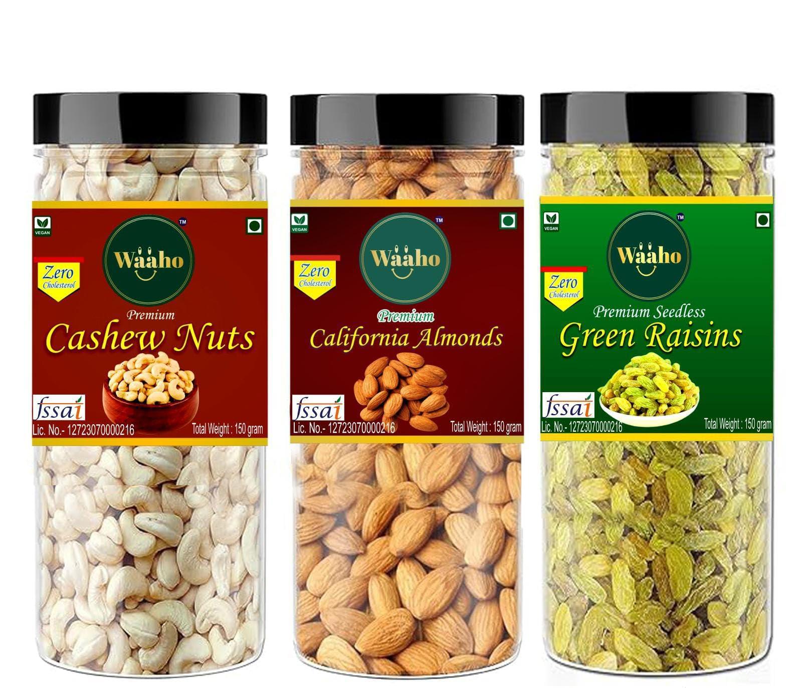 WAAHO WAAHO Premium Nut & Fruit Blend: Cashews, Almonds, and Raisins (450)