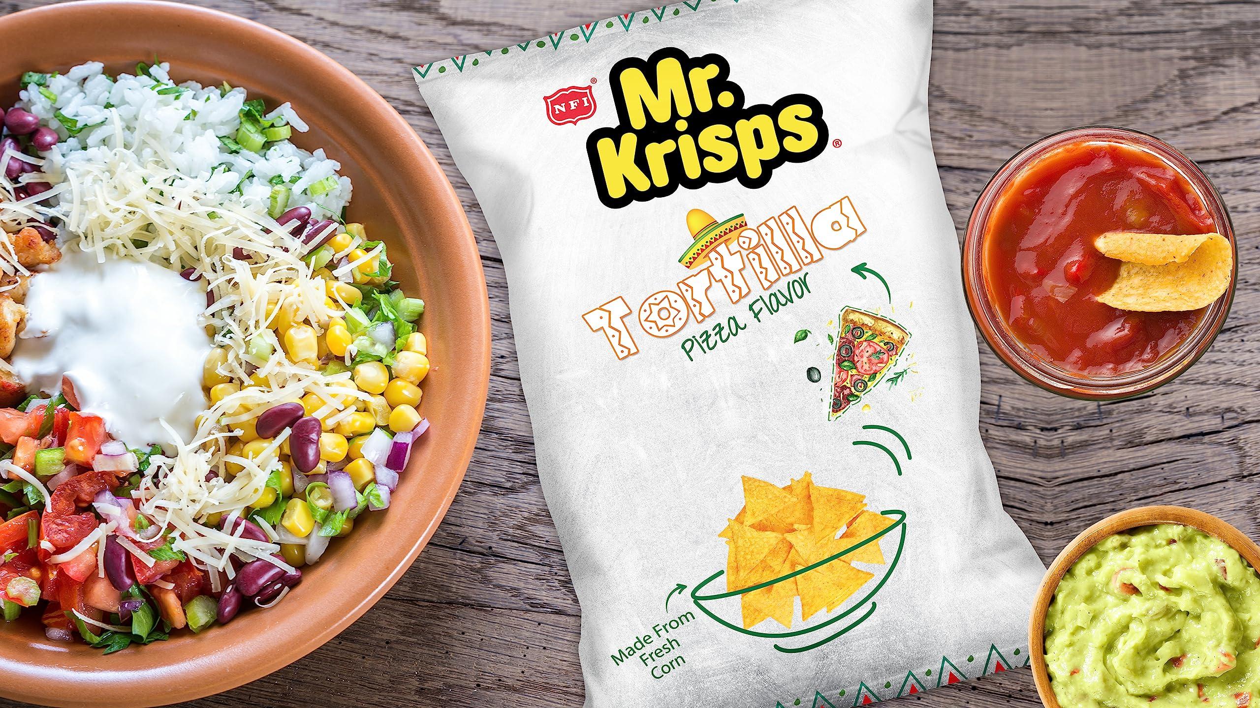 Mr. Krisps Mr.Krisps Tortilla Chips, Pizza Flavour, 25 X 15 gm