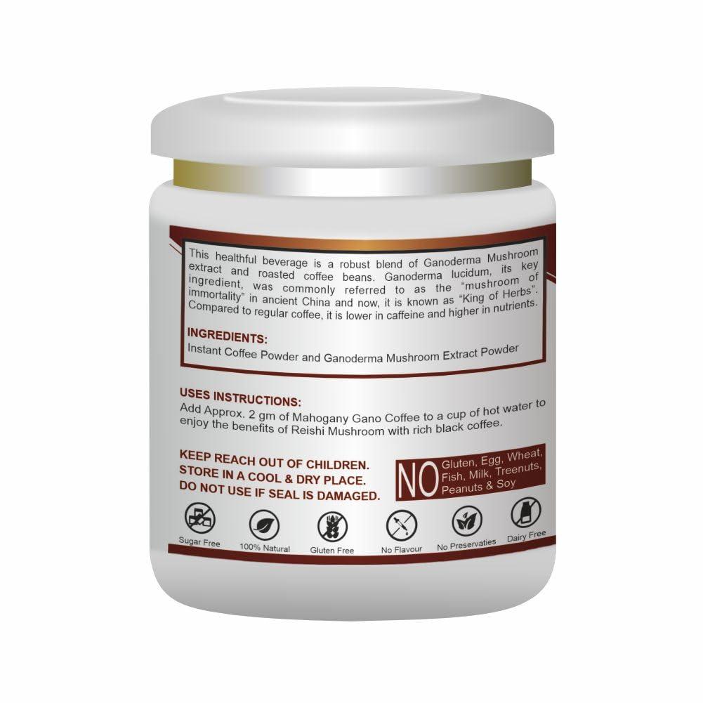 Mahogany Mahogany Instant Gano Coffee Enriched with Reishi Mushroom Extract 200g