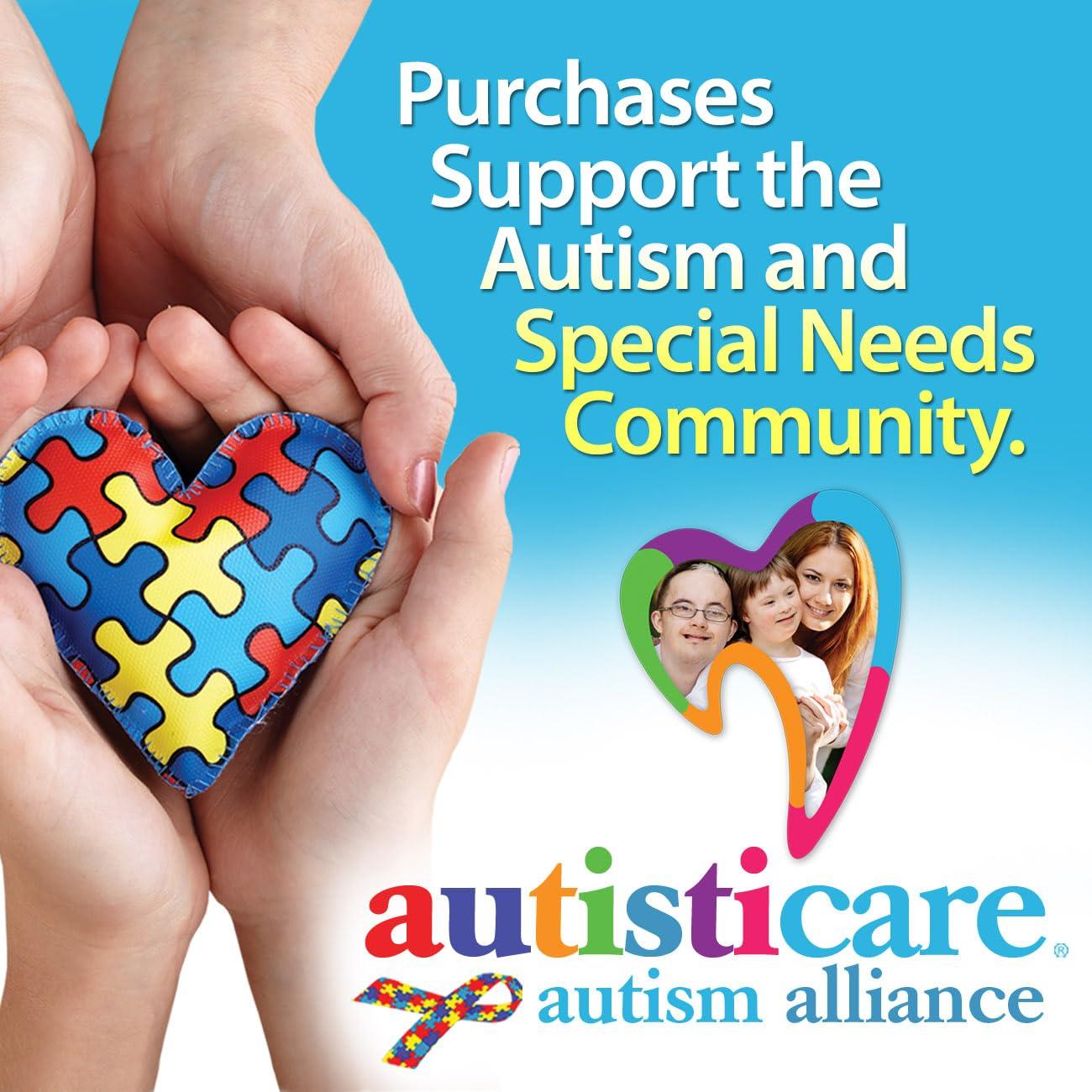 autisticare autisticare for Special Needs | The Only Child-Safe 3-SIDED Toothbrush | Made in USA | Fast, Easy & Clinically Proven | Autism ASD Autistic Asperger Therapy Parent Child Caregiver Tactile Sensory Calm