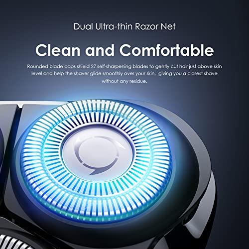 Oraimo Oraimo SmartShaver 2 Premium Cordless Electric Shaver for men,Wet & Dry Electric Shaver with Pop-Up Trimmer,Super Fast Charge 60 minutes Runtime,Rechargable,3 Head 360° Rotary Shaver for Men