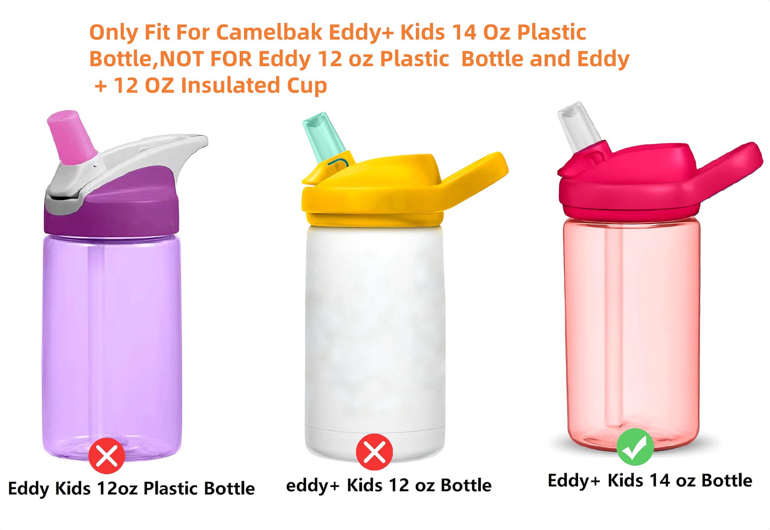 CampTek Replacement Straws For CamelBak Eddy +Kids Water Bottle,CamelBak Eddy+ Kids Straw Replacement Parts Accessories (14OZ)