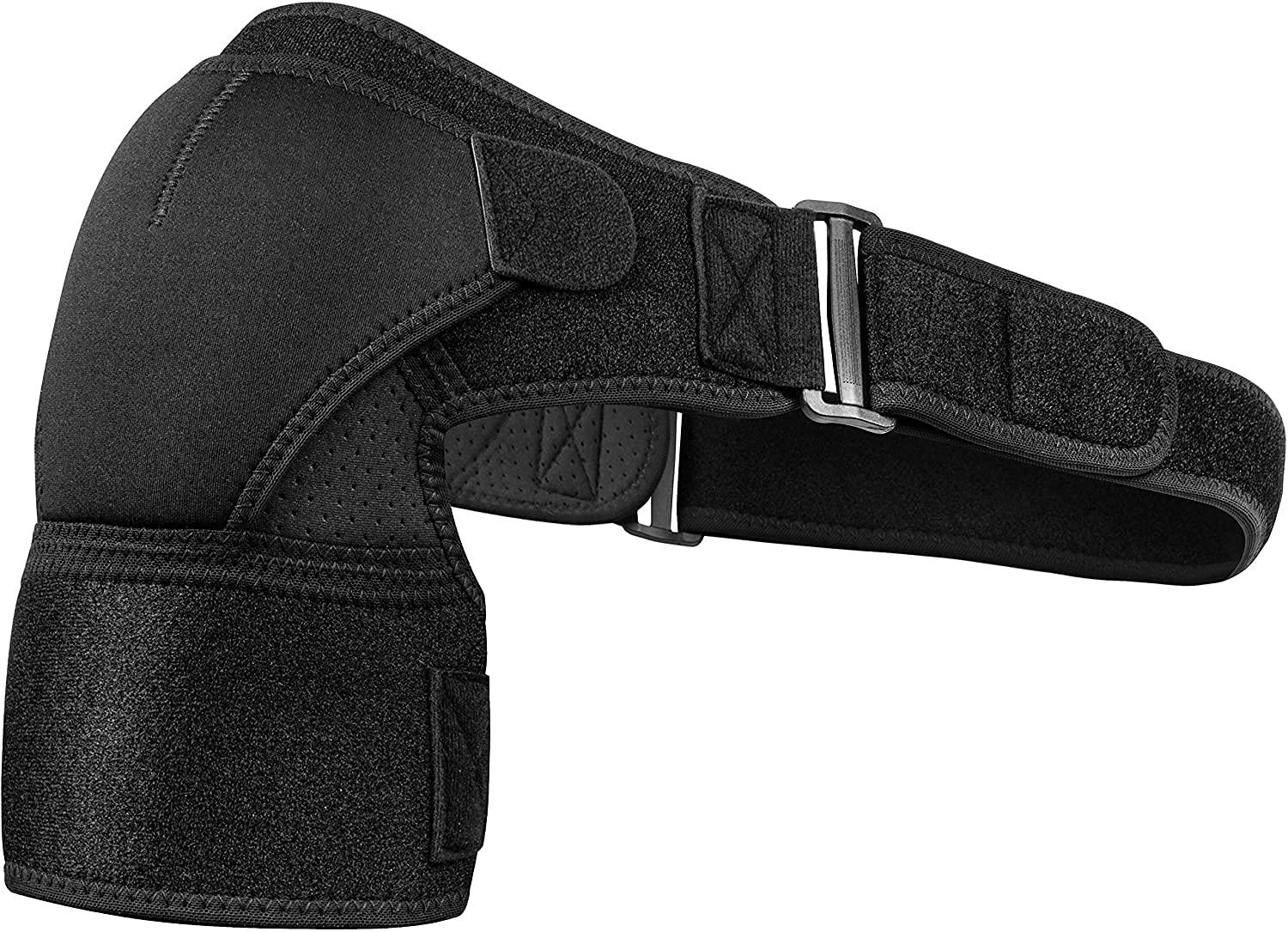 COMPORT COMPORT t Shoulder Brace & Rotator Cuff Support Brace for Men & Women, Shoulder Compression (Right) (L)