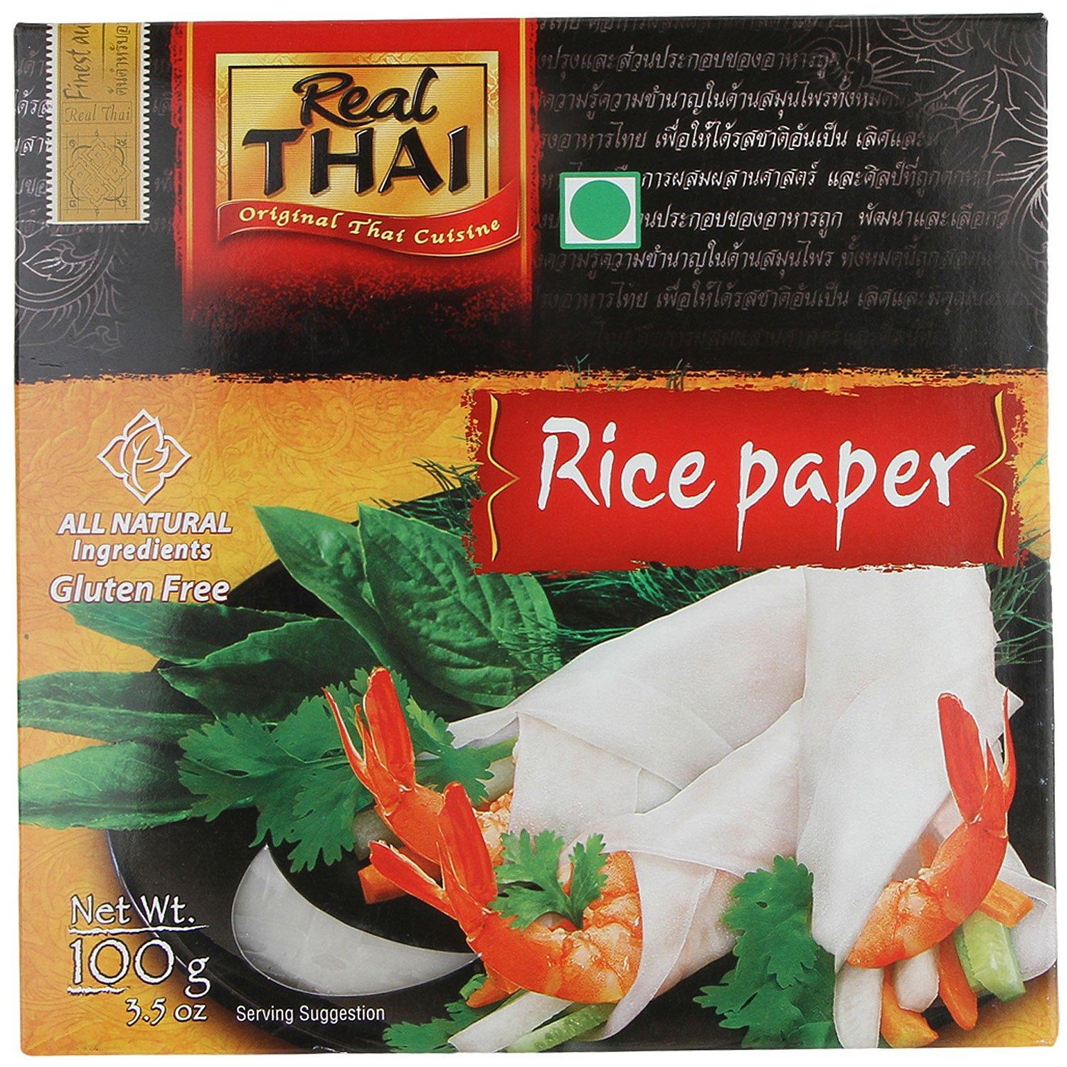 Real THAI Original Thai Cuisine Real Thai Rice Paper - Round (16 cm), 100g Pack