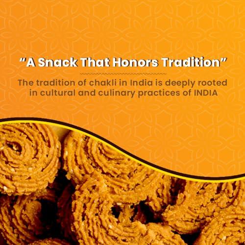 PeethMart PeethMart Chakli Bhajni Mix |Traditional Instant Indian Snack Mix | Authentic Delicious Snack |100% Natural Ingredients | Namkeen Snacks for Foodie | Party Snacks (Pack of 3)