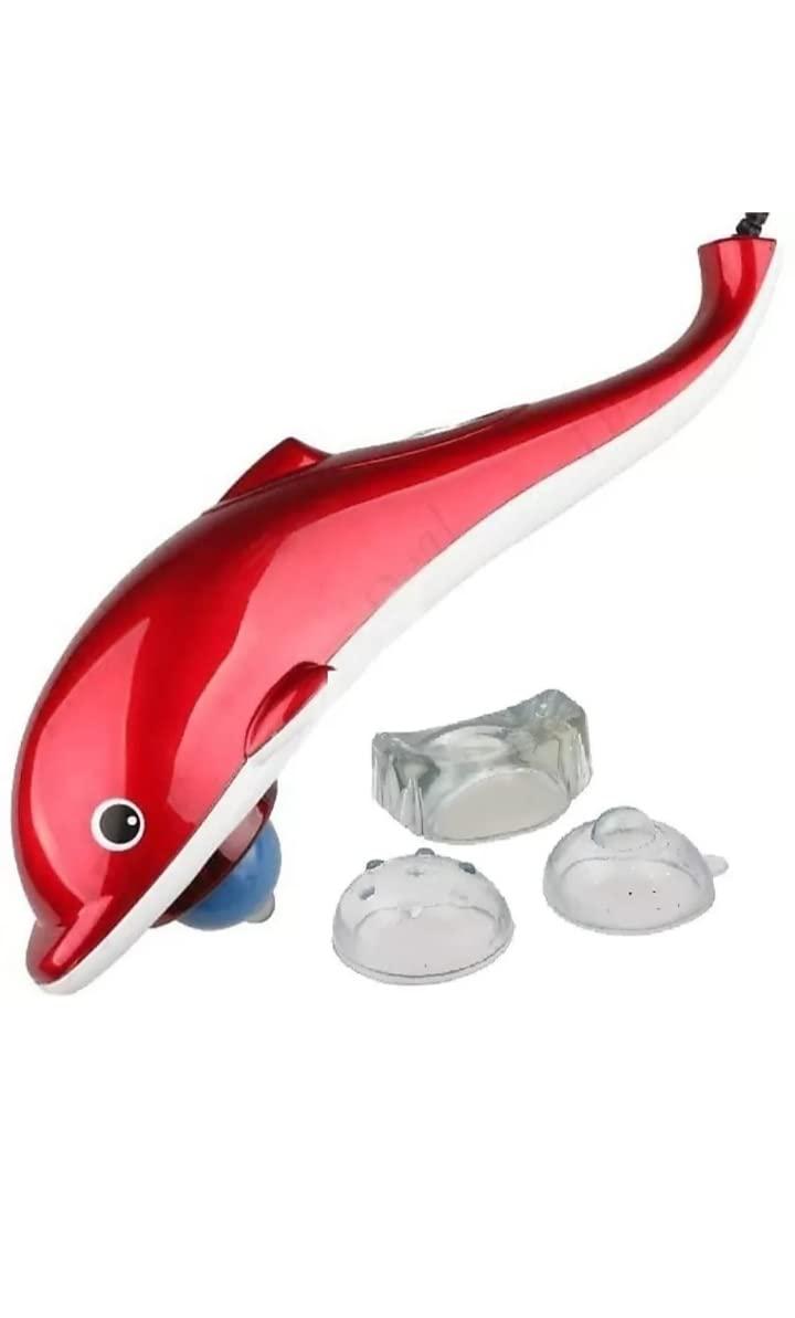 Fish massager Dolphin Fish Handheld Massager Machine with Vibration, Magnetic, Far Infrared Therapy to Aid in Pain and Stress Relief For Men and Women big size power source from directly to Plug in