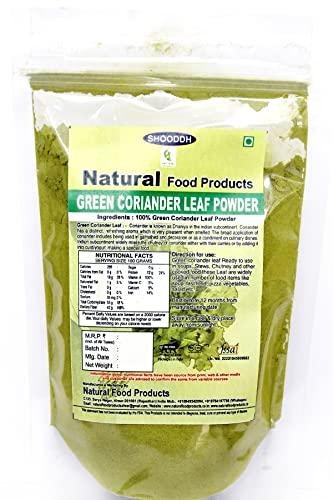 SHOODDH SHOODDH Green Coriander Leaf Powder | Natural Dhaniya Leaf Powder 1 kg + 1kg