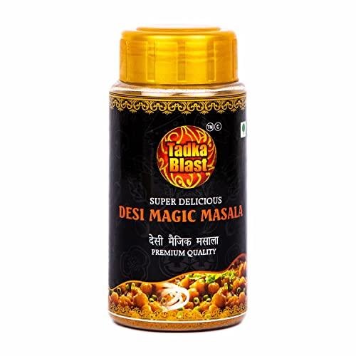 Tadka Blast Tadka Blast Gujarati Masala, Jain Masala, Desi Magic Ready Mix Masala, Natural Ingredients Oils No Artificial Colour No Added Preservative, Kitchen Masala Spice Seasoning, Pack of 3 pcs (100 Gms Each)