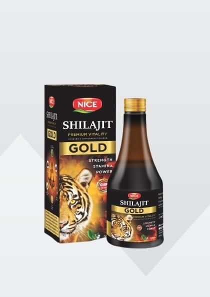 NICE AYURVEDA NICE SHILAJIT GOLD SYRUP PREMIUM ENERGY BOOSTER AYURVEDIC SUPPLEMENT. STRENGTH STAMINA POWER PACK OF 2