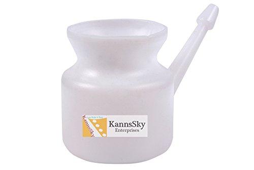 KannsSky KannsSky Plastic Jala Neti Pot - 500 Ml (Milky)