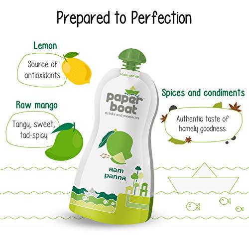 Paper Boat Paper Boat Aam Papad Family Pack, Fruit Bar, (Pack of 3, 90g Each) , Paper Boat Aam Panna, Mango Drink, Tangy and Sweet Taste, (Pack of 6, 200ml each) No Added Preservatives and Colours