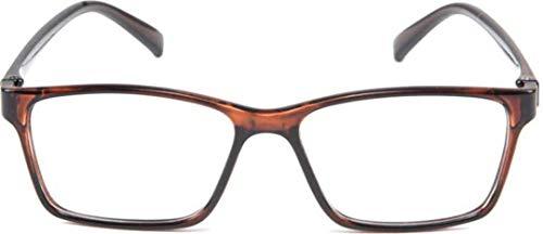 SPEXX SPEXX Reading Glasses For Men and Women 1.00 1.25 1.50 1.75 2.00 2.25 2.50 2.75 3.00 3.25 3.50 3.75 4.00 Brown Square Frame (1.25)