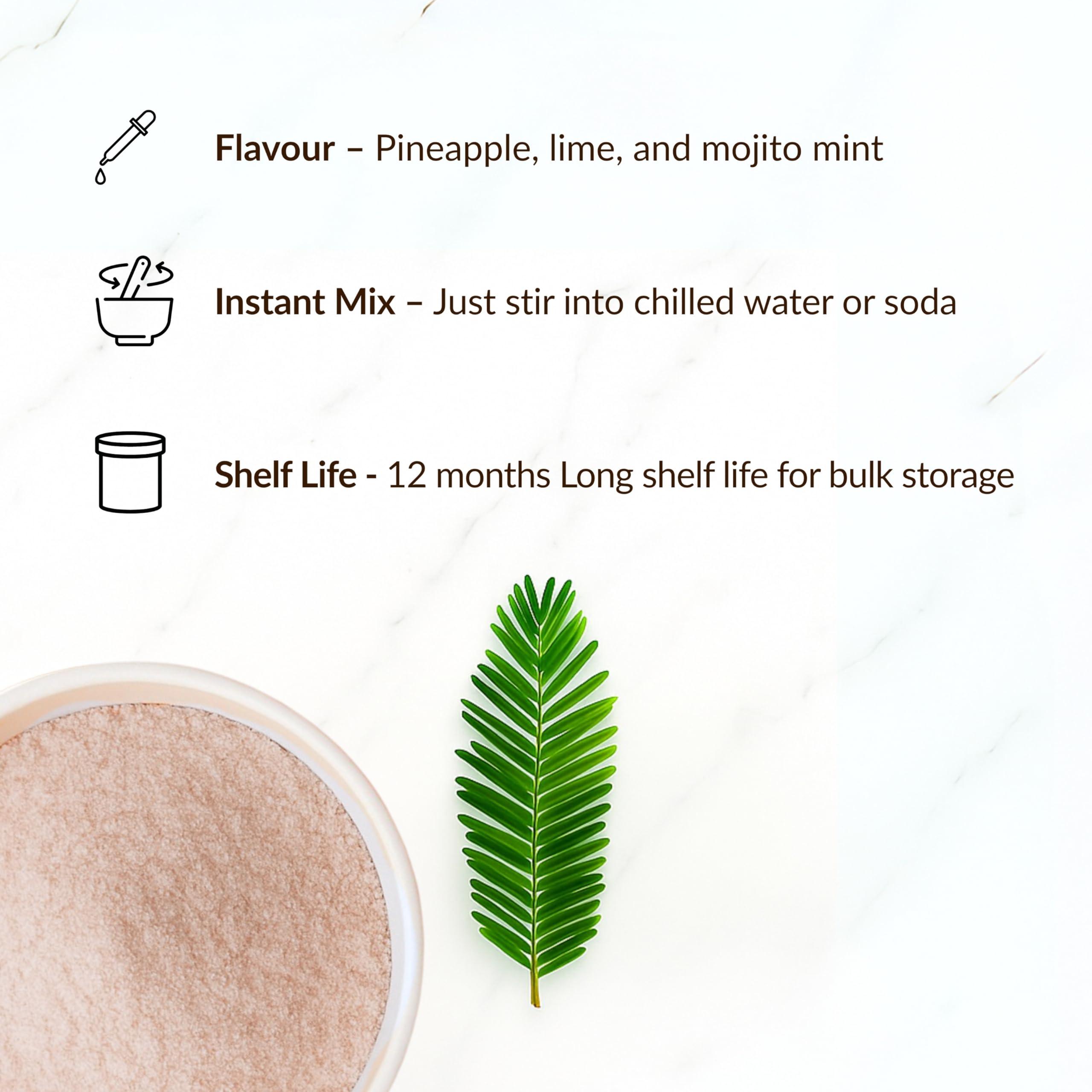 D\'aromas D\'aromas Pine Lime Mojito Premix 3.5kg, Instant Premix Mix Powder For Moctail, Refreshing & Ready To Serve, Drink Premix, Ideal For Home, Cafes, Hotels & Resturant (Each 500gm) (Pack Of 7)