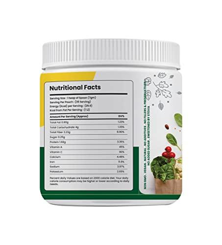 HerbalValley HerbalValley Supergreen Powder | Plant based Nutritional | With Spirulina | Amla | Alfalfa | Beetroot | 35 Servings | 250grm