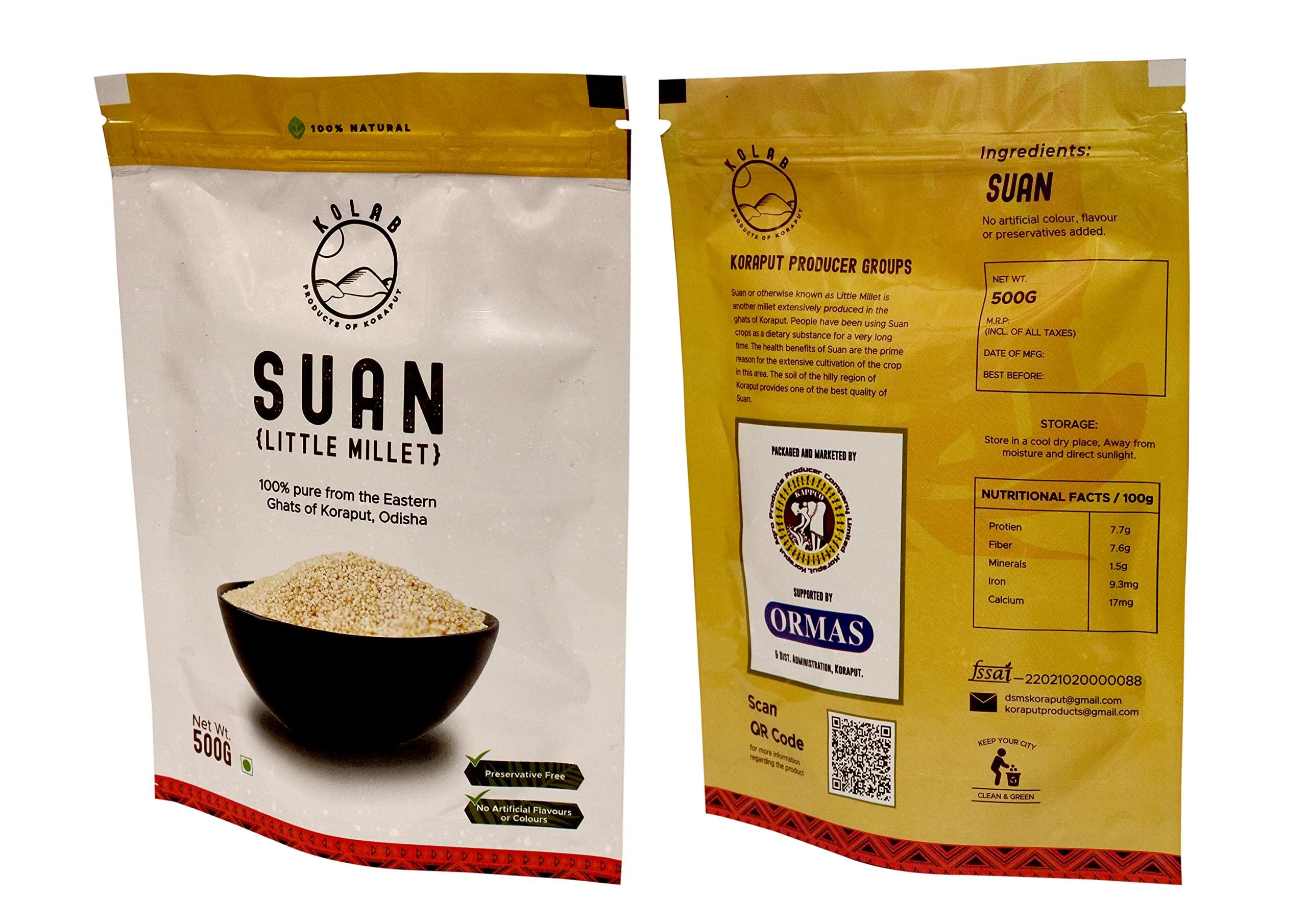 Generic Suan Rice (Little Millet) Cultivated by the Tribal Farmer from Eastern Ghats of Koraput,Supported by ORMAS Government of Odisha