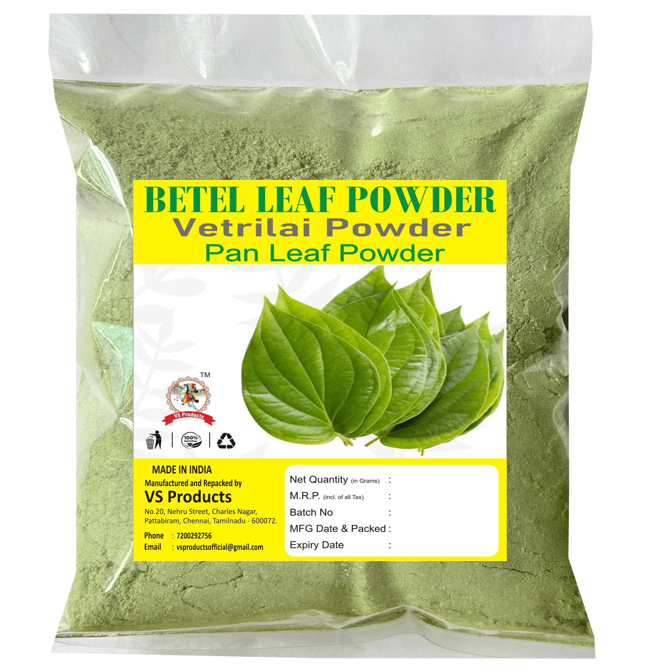 VS Products VS Products Betel Leaf Powder 800g, Paan Leaf, Vetrilai, Banarasi Paan Powder (Pack of 8 x 100g)