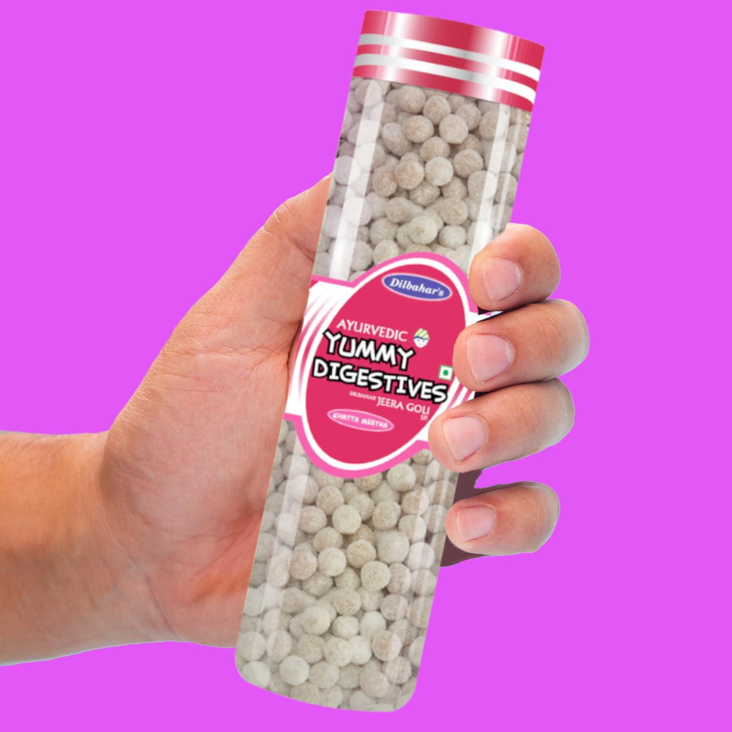 DILBAHAR'S Dilbahar's Yummy Digestive Jeera Goli Special | Pachak | Hazma, 220 Gm - Pack of 2