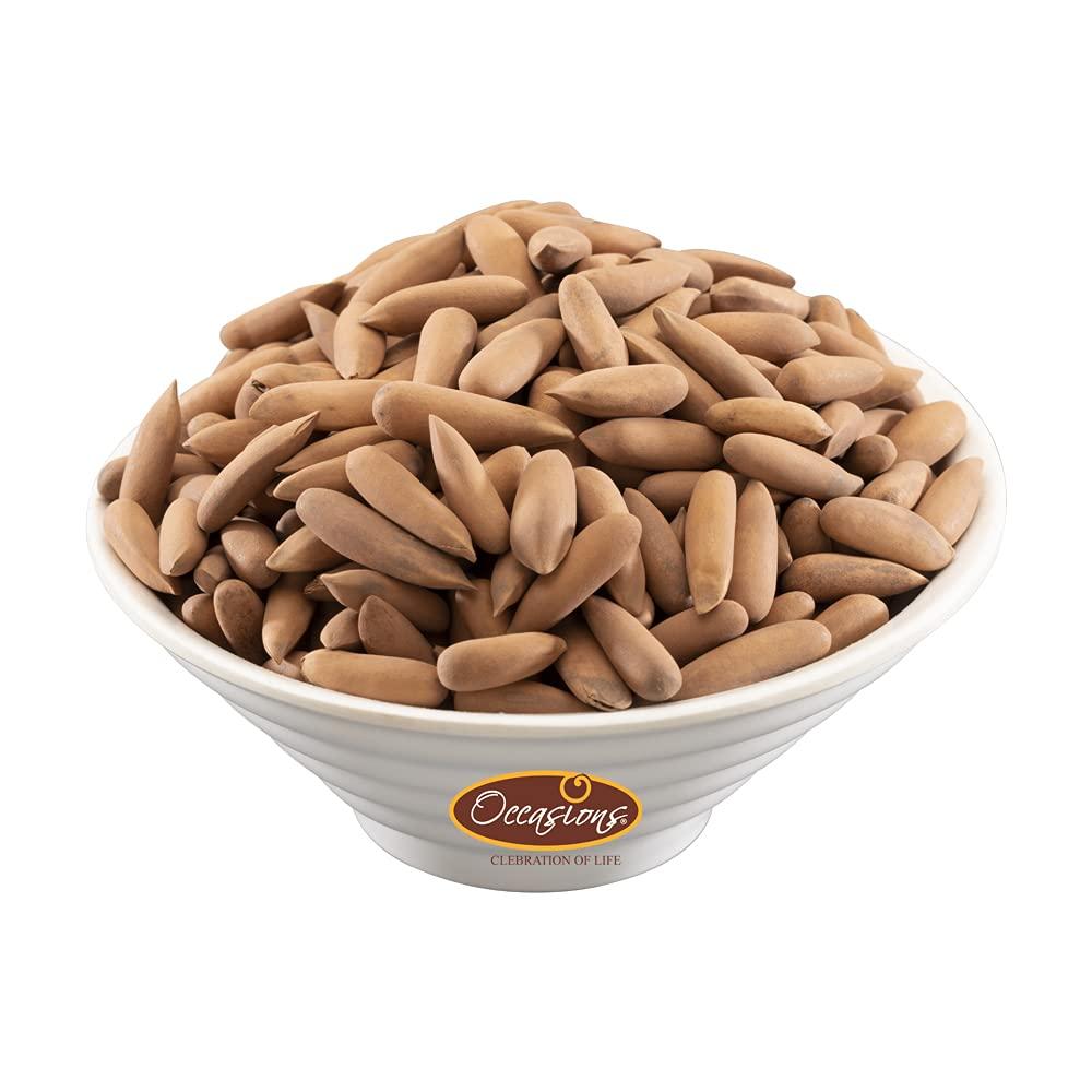 Occasions Ocassions Jumbo Pine nut (Chilgoza Seeds) with Shell ()- 250g