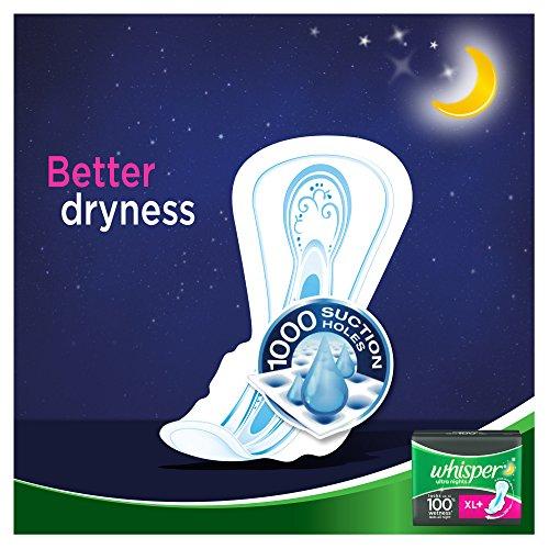 Whisper Whisper Ultra Overnight Sanitary Pads - 30 Count (XL Plus Wings)