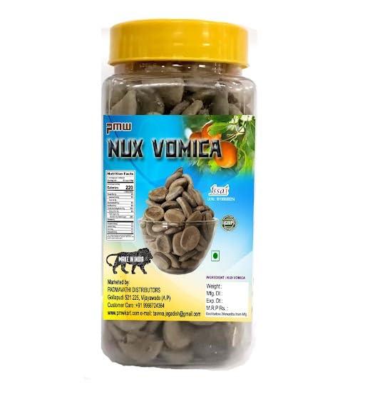 pmw Pmw - 250 G - Jar Pack - Strychnos Nux - Vomica - Nux - Vomica - Poison Nut - Quaker - Yettikottai - Kupilu - Mushini - Mushti Seeds